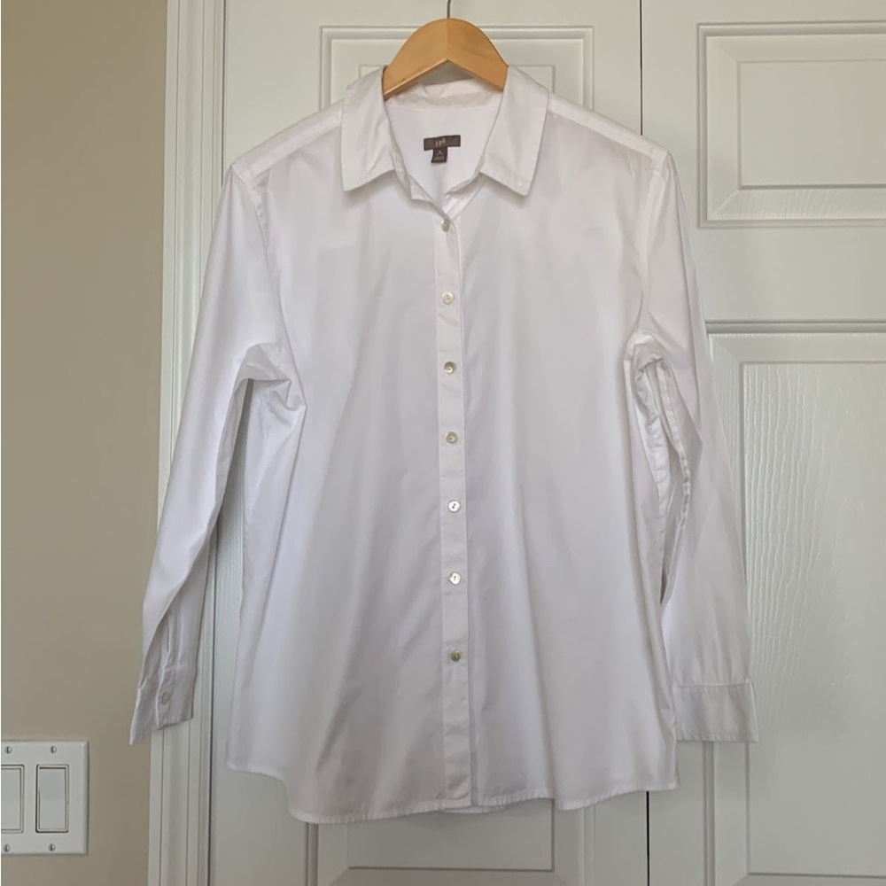 J. Jill Classic White Blouse